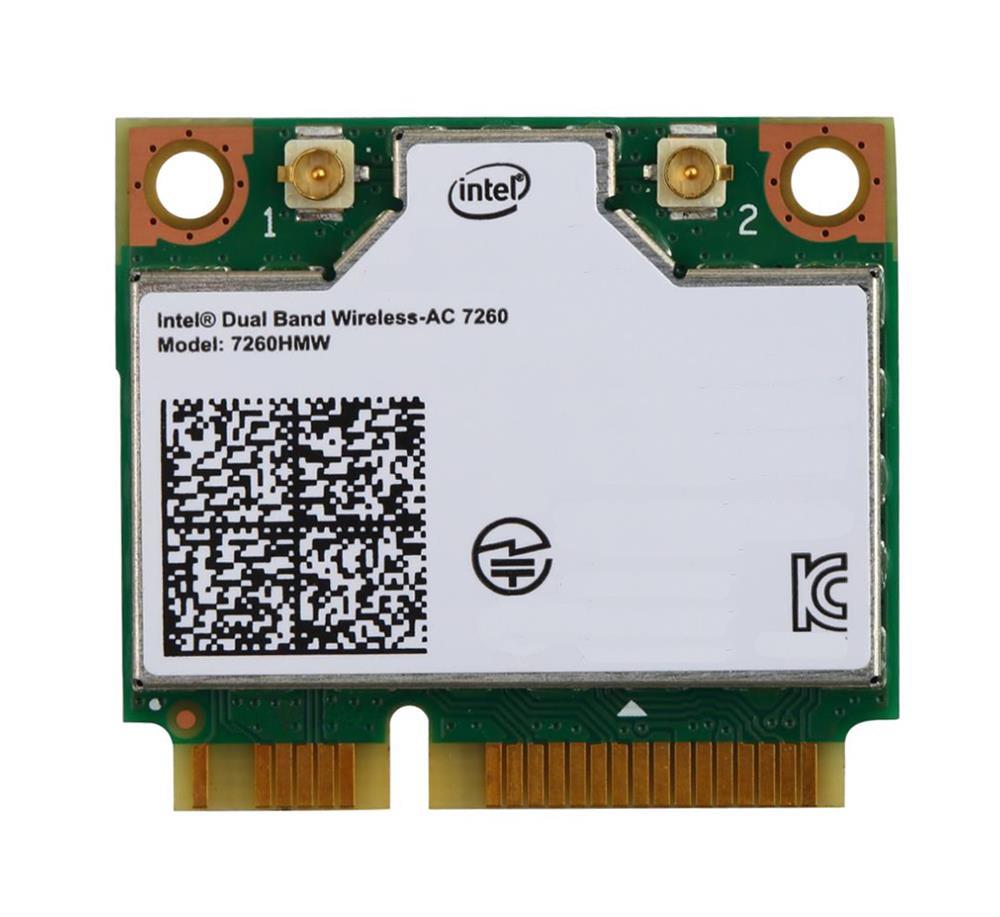 7260.HMWGU Intel Wireless-AC 7260 Dual Band 867Mbps 2.4GHz / 5GHz IEEE 802.11a/b/g/n Bluetooth 4.0 Mini PCI Express M.2 2226 Wireless Network Card