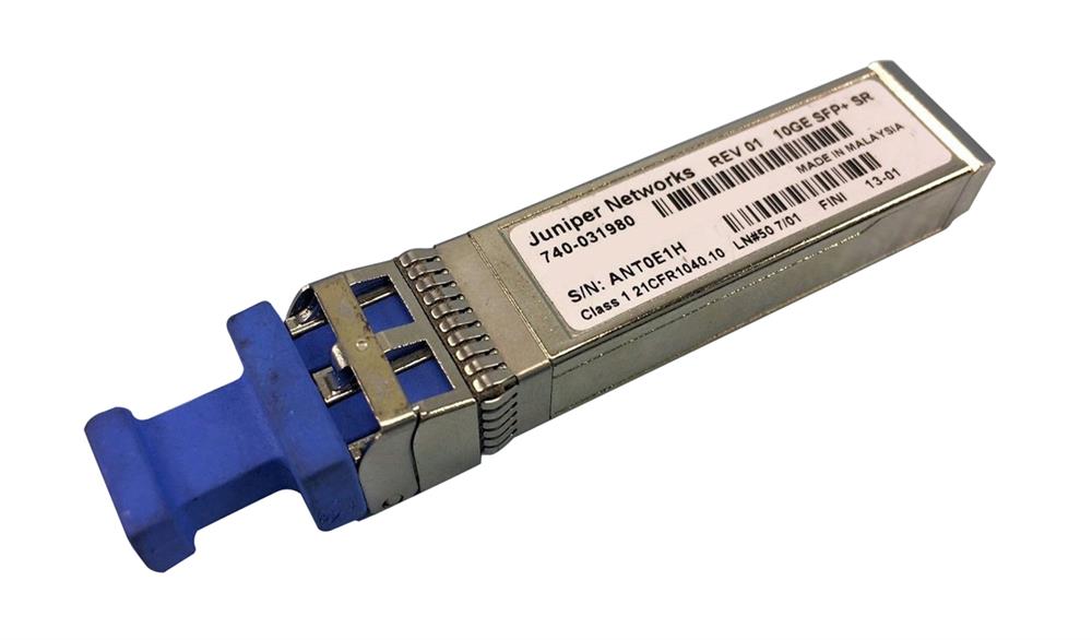 740-031980 Juniper 10.3Gbps 10GBase-SR Multi-mode Fiber 300m 850nm Duplex LC Connector SFP+ Transceiver Module (Refurbished)