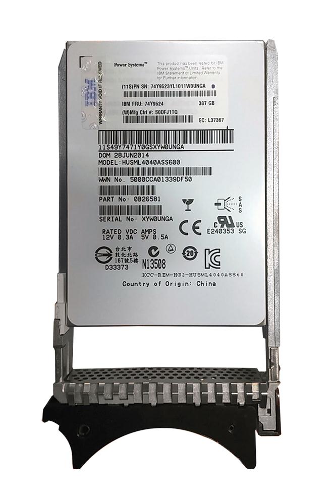 74Y9524 IBM 387GB eMLC SAS 3Gbps 2.5-inch Internal Solid State Drive (SSD)