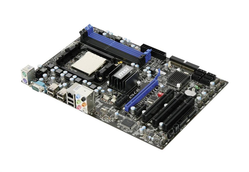 7599-050R MSI Socket AM3 AMD 770 + SB710 Chipset AMD Phenom II X4/ Phenom II X2 Processors Support DDR3 4x DIMM 6x SATA2 3.0Gb/s ATX Motherboard (Refurbished)
