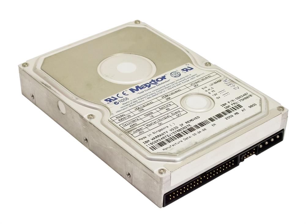 75H8978 IBM 2.5GB 5200RPM ATA-33 256KB Cache 3.5-inch Internal Hard Drive