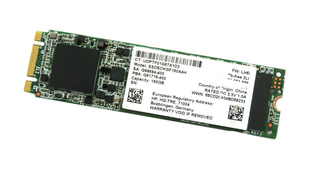 763997-001 HP 180GB SATA 6Gbps (SED / Opal) M.2 Internal Solid State Drive (SSD)