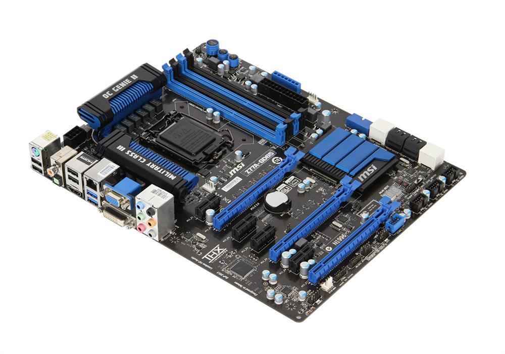 7751-040R MSI Z77A-GD65 GAMING Socket LGA 1155 Intel Z77 Express Chipset Core i7 / i5 / i3 / Pentium / Celeron / Xeon E3-1200 Series Processors Support DDR3 4x DIMM 4x SATA 6.0Gb/s ATX Motherboard (Refurbished)