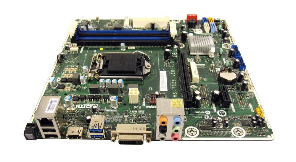 784740-001 HP MS-7826 VER 2.0 Kaili2 LGA1155 System Board (Motherboard) (Refurbished)