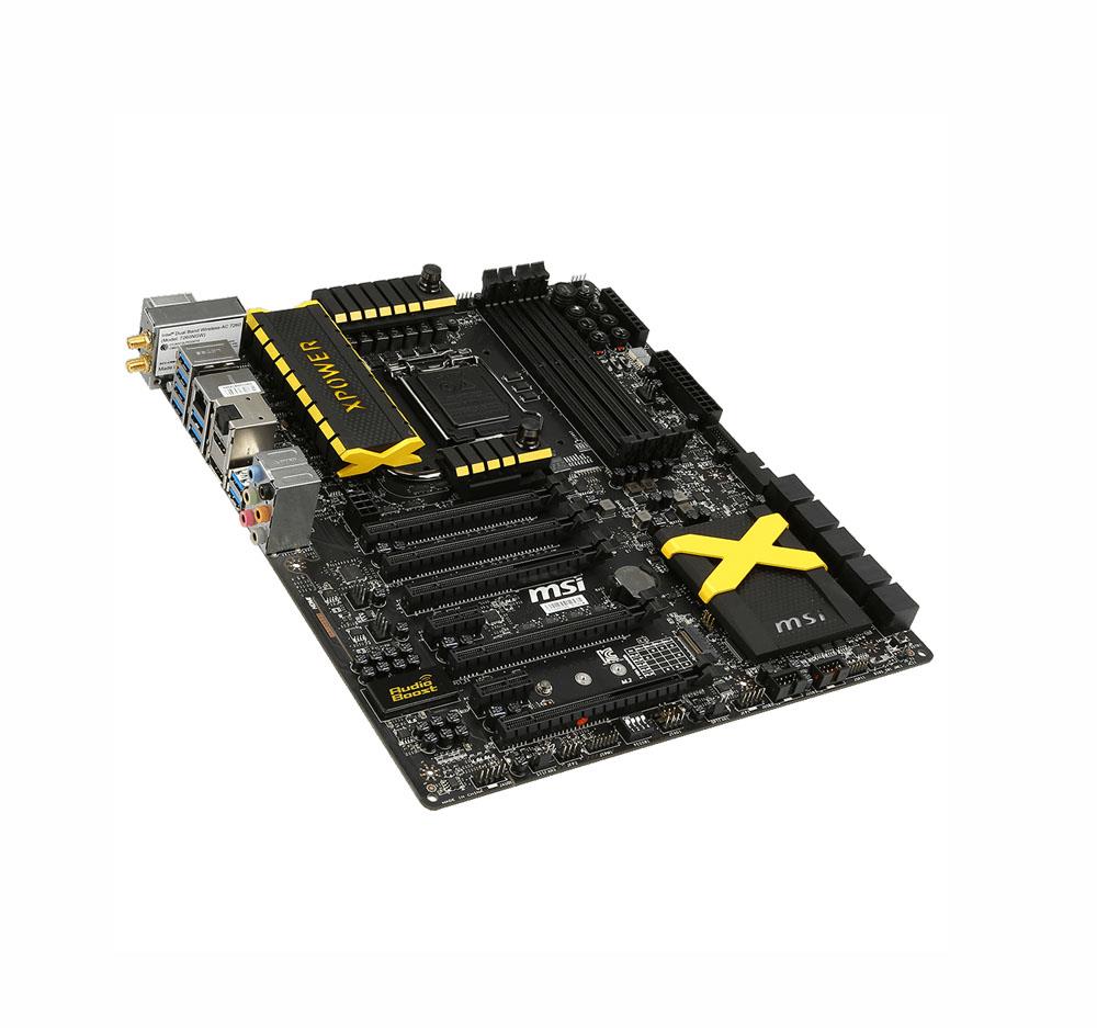 7914-001R MSI Z97 XPOWER AC Socket LGA 1150 Intel Z97 Chipset 4th/5th Generation Core i7 / i5 / i3 / Pentium / Celeron Processors Support DDR3 4x DIMM 10x SATA 6.0Gb/s Extended-ATX Motherboard (Refurbished)