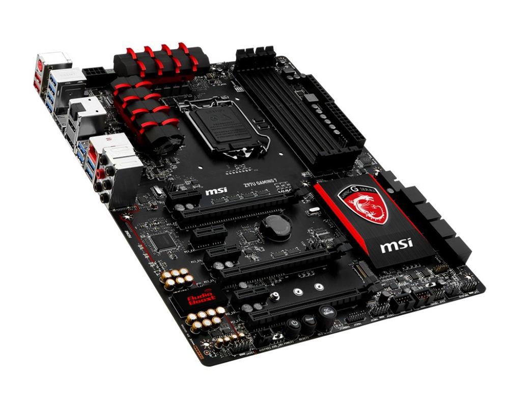 7916-010R MSI Z97A GAMING 7 Socket LGA 1150 Intel Z97 Express Chipset 4th/5th Generation Core i7 / i5 / i3 / Pentium / Celeron Processors Support DDR3 4x DIMM 8x SATA 6.0Gb/s ATX Motherboard (Refurbished)
