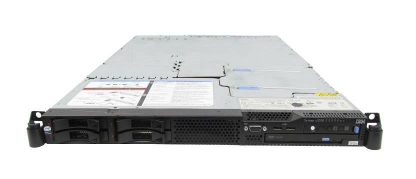 797842G IBM System X3550 XEON 2.33 GHz/1333 MHz (4 MB L2 Cache) 2x 512MB Memory 0x 0GB 3.5inch SATA HDD (open bay) 1x 670w Power Supply CD-RW/DVD (Refurbished)