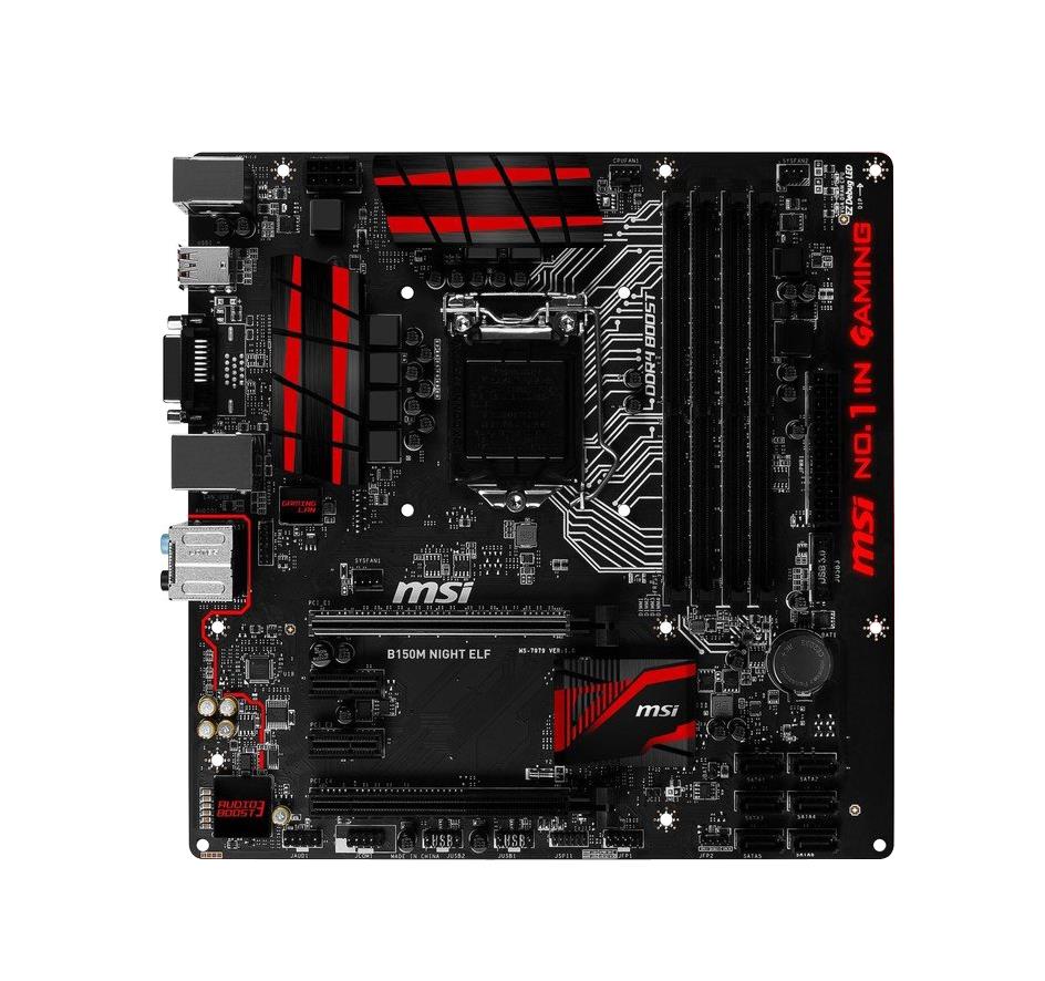 7979-001R MSI Socket 1151 Intel B150 Chipset 6th Generation Core i7 / i5 / i3 / Pentium / Celeron Processors Support DDR4 4x DIMM 6x SATA 6.0Gb/s Micro-ATX Motherboard (Refurbished)