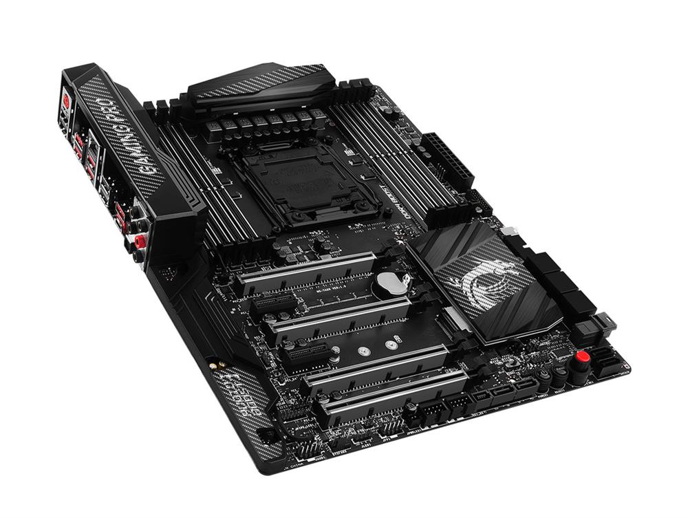 7A20-003R MSI X99A GAMING PRO CARBON Socket LGA 2011-3 Intel X99 Express Chipset Core i7 Extreme Edition Processors Support DDR4 8x DIMM 10x SATA 6.0Gb/s ATX Motherboard (Refurbished)