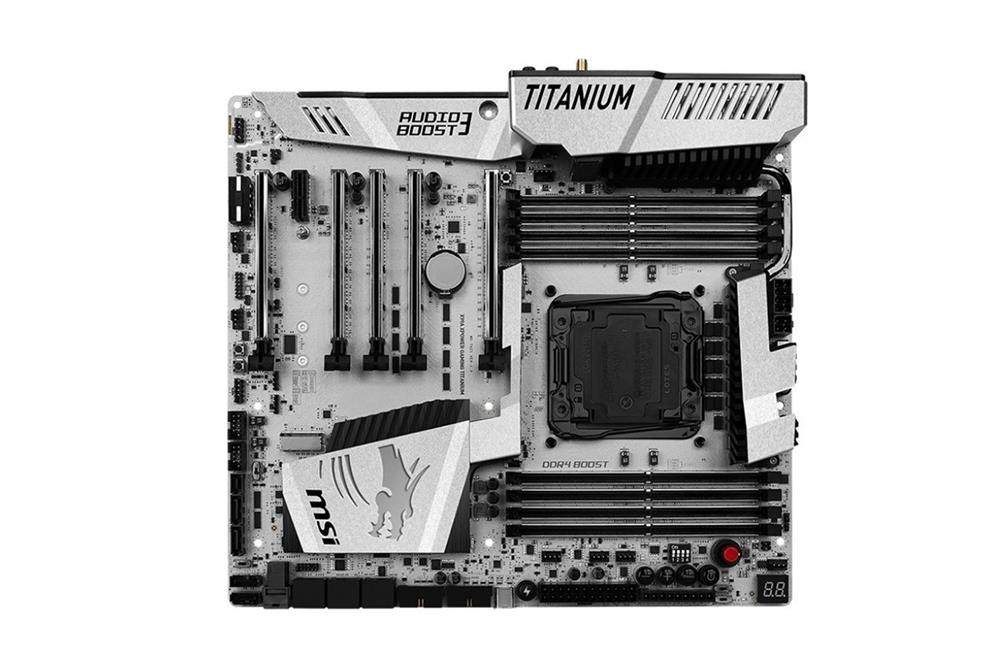 7A21-002R MSI X99A XPOWER GAMING TITANIUM Socket LGA 2011-3 Intel X99 Express Chipset Core i7 Extreme Edition Processors Support DDR4 8x DIMM 10x SATA 6.0Gb/s Extended-ATX Motherboard (Refurbished)