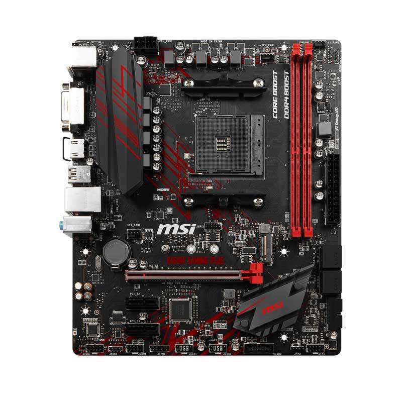 7B87-001R MSI B450M GAMING PLUS Socket AM4 AMD B450 Chipset AMD Ryzen 7 Processors Support DDR4 2x DIMM 4x SATA3 Micro-ATX Motherboard (Refurbished)