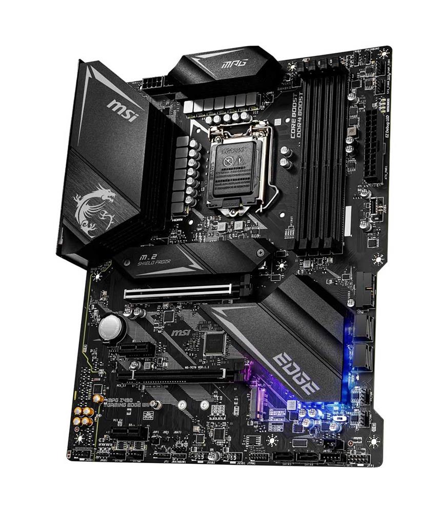 7C79-005R MSI MPG Z490 GAMING EDGE WIFI Socket LGA 1200 Intel Z490 Chipset Core i9 Processors Support DDR4 4x DIMM 6x SATA3 6.0Gb/s ATX Motherboard (Refurbished)