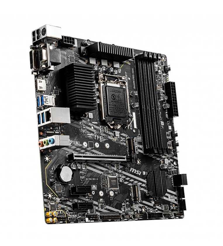 7C83-026R MSI B460M PRO-VDH Socket LGA 1200 Intel B460 Chipset Core i9 Processors Support DDR4 4x DIMM 4x SATA3 6.0Gb/s Micro-ATX Motherboard (Refurbished)