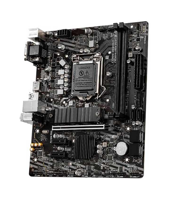 7C88-001R MSI B460M PRO Socket LGA 1200 Intel B460 Chipset Core / Pentium / Celeron Processors Support DDR4 2x DIMM 6x SATA3 6.0Gb/s Micro-ATX Motherboard (Refurbished)