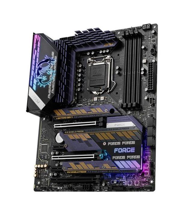 7D07-002R MSI MPG Z590 GAMING PLUS Socket LGA 1200 Intel Z590 Chipset Core / Pentium / Celeron Processors Support DDR4 4x DIMM 6x SATA3 6.0Gb/s ATX Motherboard (Refurbished)