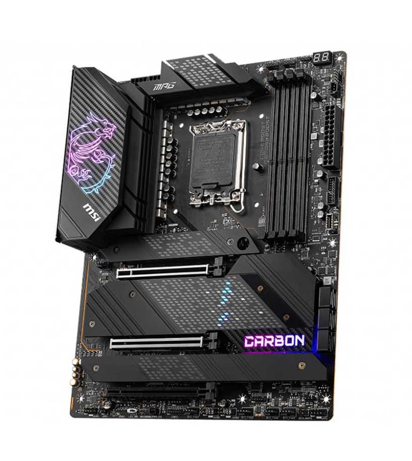 7D30-005R MSI MPG Z690 CARBON WIFI Socket LGA 1700 Intel Z690 Chipset Core / Pentium / Celeron Processors Support DDR5 4x DIMM 6x SATA3 ATX Motherboard (Refurbished)