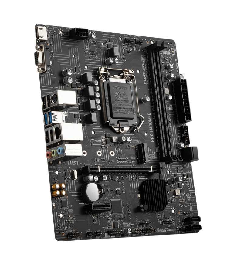 7D46-009R MSI PRO H610M-G DDR4 Socket LGA 1700 Intel H610 Chipset Intel Core / Pentium Gold / Celeron Processors Support DDR4 2x DIMM 4x SATA3 Micro-ATX Motherboard (Refurbished)