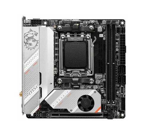 7D73-001R MSI MPG B650I EDGE WIFI Socket AM4 AMD B650 Chipset AMD Ryzen 7000 Series Processors Support DDR5 2x DIMM 4x SATA 6.0Gb/s Mini-ITX Motherboard (Refurbished)