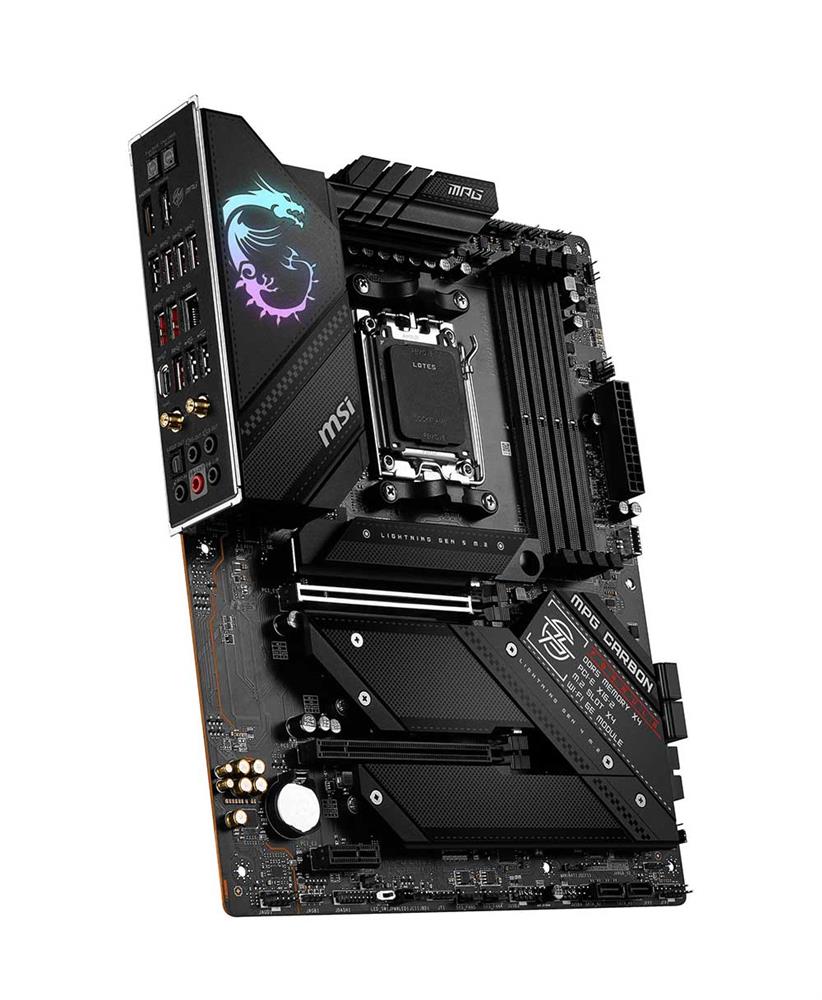 7D74-001R MSI MPG B650 CARBON WIFI Socket AM5 AMD B650 Chipset AMD Ryzen 7000 Series Processors Support DDR5 4x DIMM 6x SATA 6.0Gb/s ATX Motherboard (Refurbished)