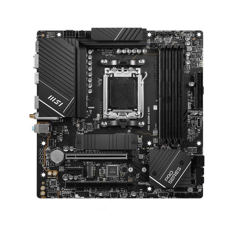 7D78-001R MSI PRO B650-P WIFI Socket AM5 AMD B560 Chipset AMD Ryzen 7000 Processors Support DDR5 4x DIMM 6x SATA 6.0Gb/s ATX Motherboard (Refurbished)