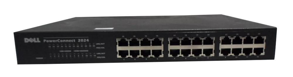 7H969 Dell PowerConnect 2024 24-Ports 10/100 Unmanaged Ethernet Switch (Refurbished)
