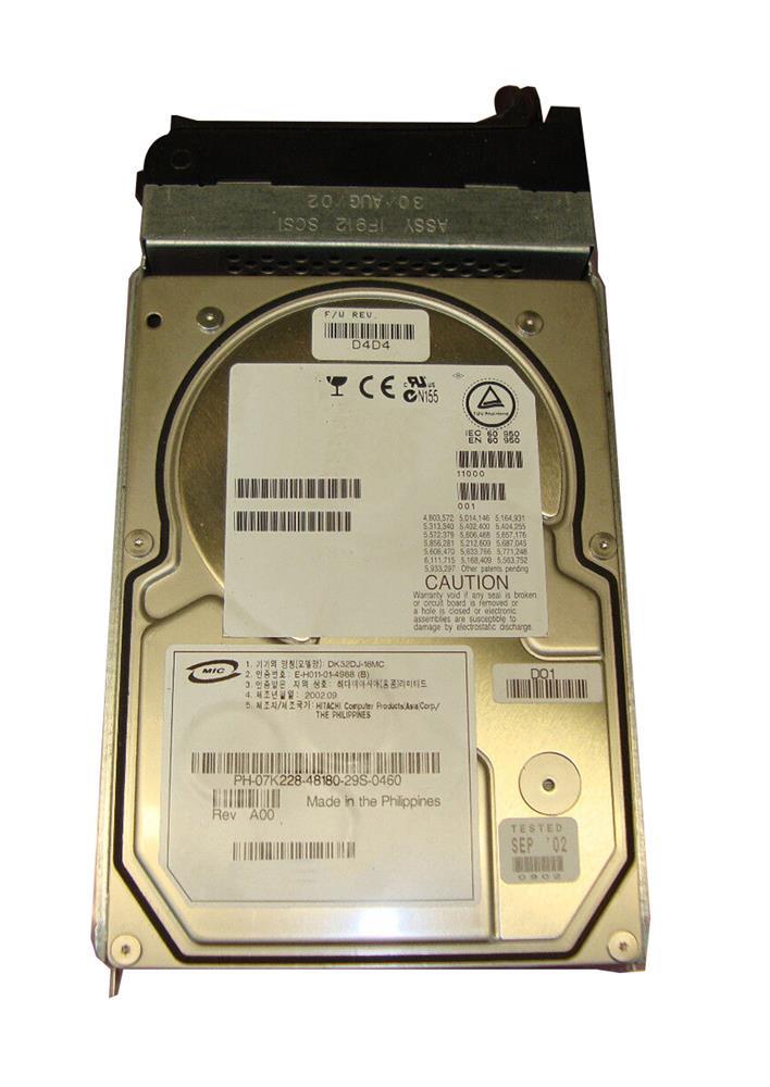 7K228 Dell 18GB 10000RPM Ultra-160 SCSI 80-Pin Hot Swap 4MB Cache 3.5-inch Internal Hard Drive