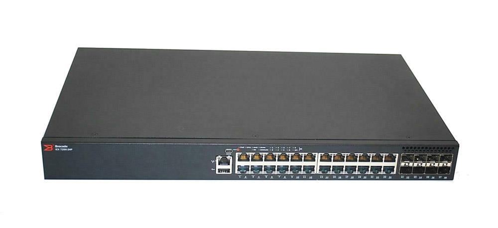 80-1008712-03 Brocade Switch Icx 7250 24X 1Gbit POE 4X SFP 6X SFP 10G Icx7250 24P 2