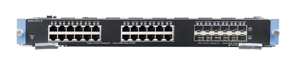 8000-24TC-E D-Link Enterprise I/O Module 24 x 10/100/1000Base-T LAN 12 x SFP (mini-GBIC) 100 Mbit/s 12 x Expansion Slots (Refurbished)