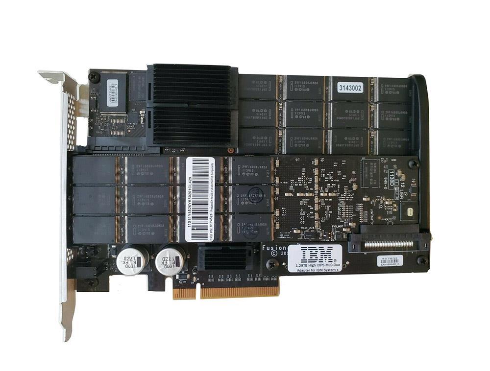 81Y4527-DDO IBM 1.28TB MLC PCI Express 2.0 x8 High IOPS Duo Adapter Add-in Card Solid State Drive (SSD) for IBM System x