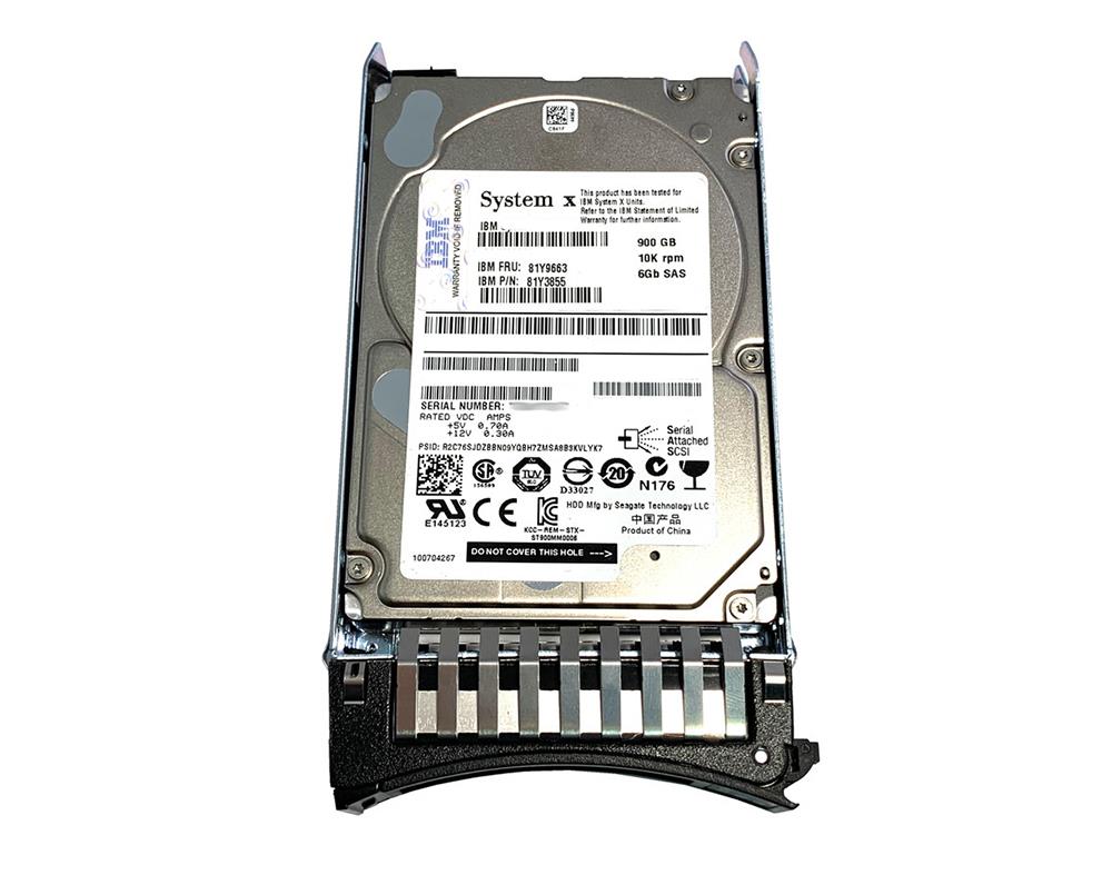 81Y9663-NOB IBM 900GB 10000RPM SAS 6Gbps 2.5-inch Internal Hard Drive