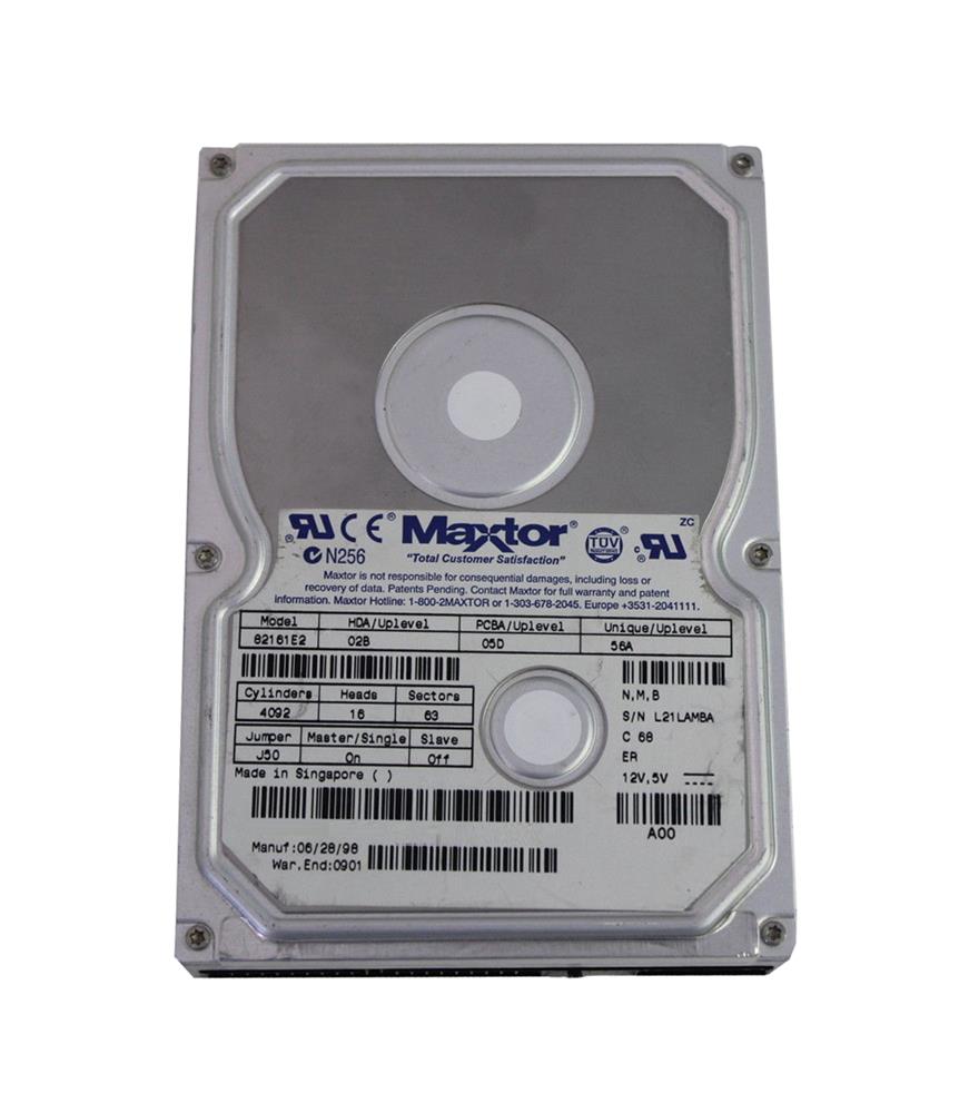 82161E2 Maxtor DiamondMax 2.1GB 5400RPM ATA/IDE 256KB Cache 3.5-inch Internal Hard Drive