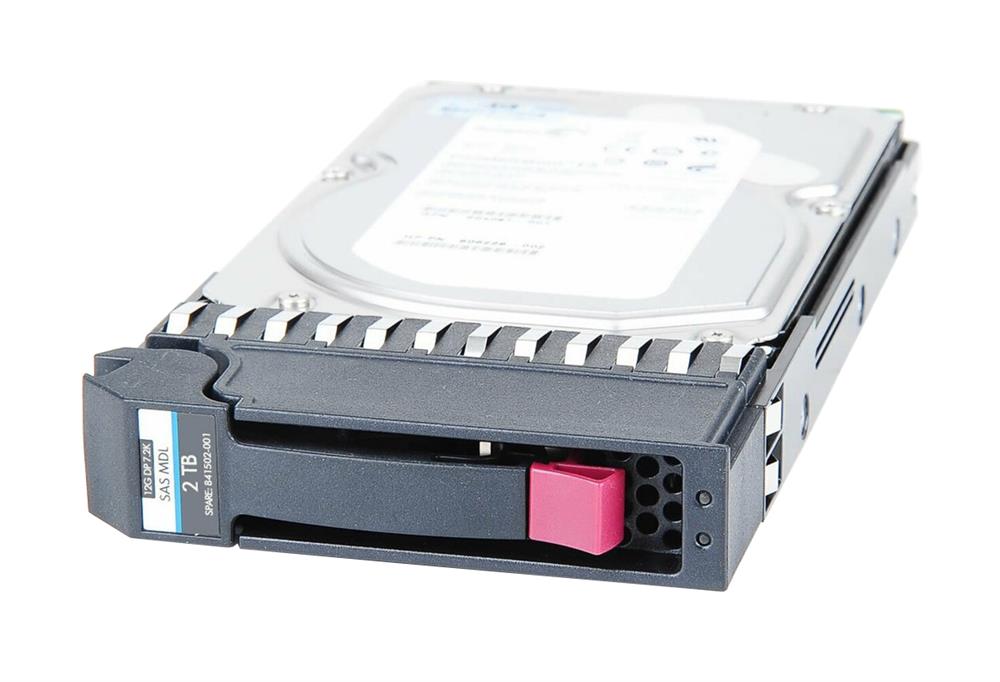 841502-001 HPE 2TB 7200RPM SAS 12Gbps Midline (512n) 3.5-inch Internal Hard Drive with Tray