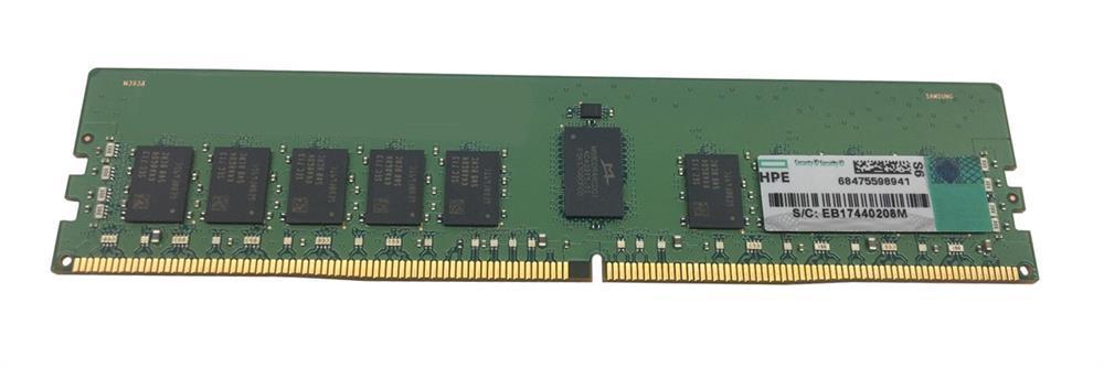 854594R-B21#0D1 HPE 16GB PC4-19200 DDR4-2400MHz Registered ECC CL17 288-Pin DIMM 1.2V Single Rank Memory Module