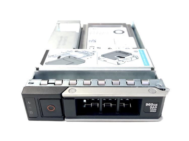 85X45 Dell 960GB SAS 12Gbps 512e Mixed Use 2.5-inch Hot-Plug Internal Solid State Drive (SSD) with 3.5-inch Hybrid Carrier