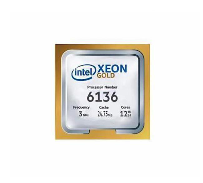 872831-L21 HPE 3.00GHz 10.40GT/s UPI 24.75MB L3 Cache Intel Xeon Gold 6136 12-Core Processor Upgrade for DL560 Gen10 Server