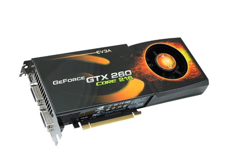 896-P3-1250-K1 EVGA Nvidia GeForce GTX 260 896MB DDR3 448-Bit HDMI / Dual DVI / HDTV-Out PCI-Express 3.0 x16 Video Graphics Card