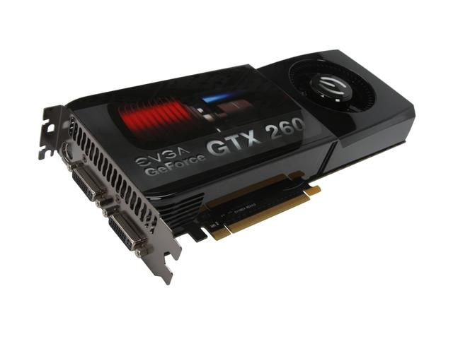 896-P3-1258-E1 EVGA Nvidia GeForce GTX 260 896MB GDDR3 448-Bit HDMI / DVI PCI-Express 2.0 x16 Video Graphics Card