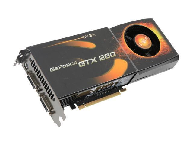 896-P3-1262-FR EVGA GeForce GTX 260 896MB GDDR3 448-Bit PCI-Express 2.0 x16 HDCP Ready/ SLI Supported Video Graphics Card