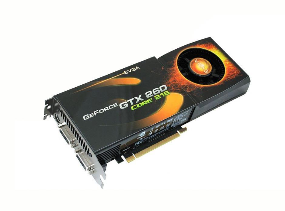 896-P3-1265-BR EVGA nVidia GeForce GTX 260 Core 216 896MB DDR3 2DVI/HDCP PCI Express Video Graphics Card