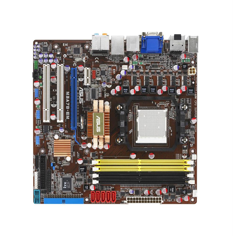 90-MIB5I0-G0AAY00Z ASUS Socket AM2+ AMD 780G + SB700 Chipset AMD FX/ AMD Phenom/ AMD Athlon/ AMD Sempron Processors Support DDR2 4x DIMM 5x SATA 3.0Gb/s Micro-ATX Motherboard (Refurbished)