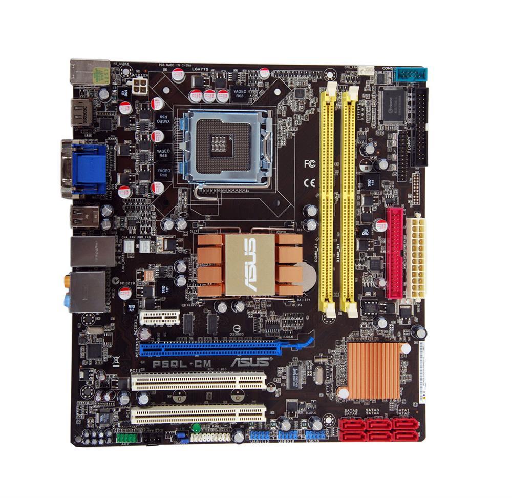 90-MIB650-G0EAY0KZ ASUS P5QL-CM Socket LGA 775 Intel G43 + ICH10 Chipset Core 2 Quad/ Core 2 Extreme/ Core 2 Duo/ Pentium D/ Celeron Dual-Core/ Celeron Processors Support DDR2 2x DIMM 6x SATA 3.0Gb/s uATX Motherboard (Refurbished)