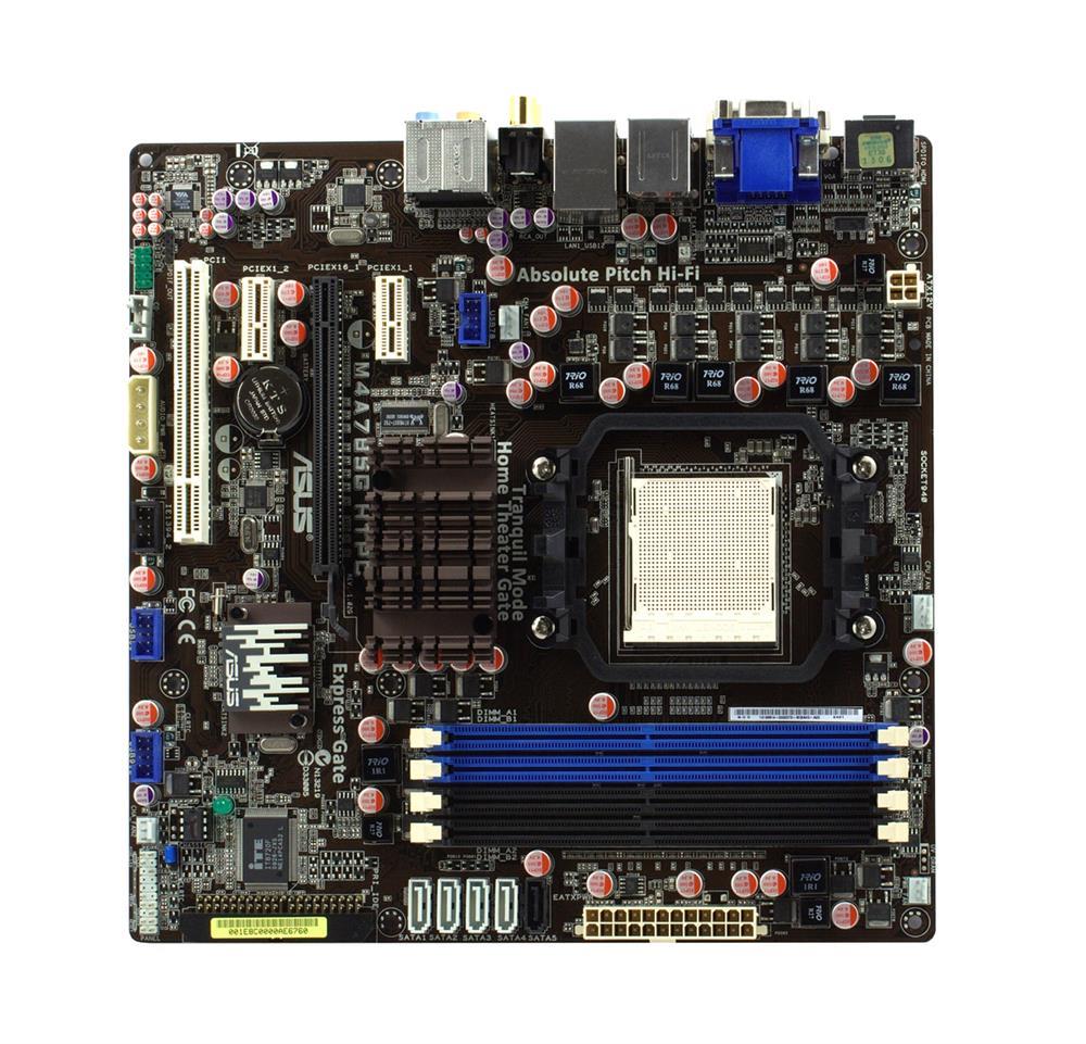 90-MIBAH0-G0EAY00Z ASUS Socket AM3/AM2+/AM2 Chipset AMD 785G + SB710 Chipset AMD Phenom II/ Phenom/ Athlon II/ Athlon/ AMD Sempron Processors Support DDR2 4x DIMM 5x SATA 3.0Gb/s Micro-ATX Motherboard (Refurbished)