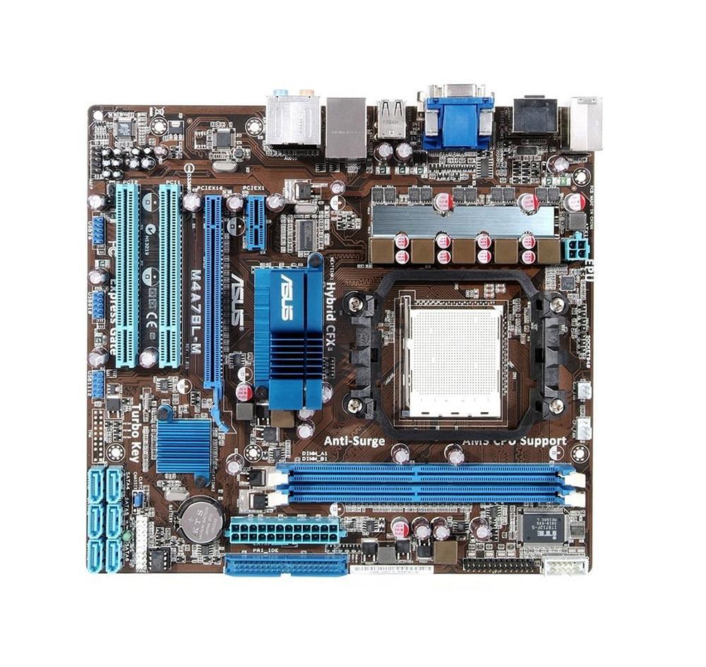 90-MIBB70-G0EAY00Z ASUS Socket AM3/AM2+/AM2 AMD 760G + SB710 Chipset AMD Phenom II/ Athlon II/ Phenom/ Athlon/ Sempron Processors Support DDR2 2x DIMM 6x SATA 3.0Gb/s Micro-ATX Motherboard (Refurbished)