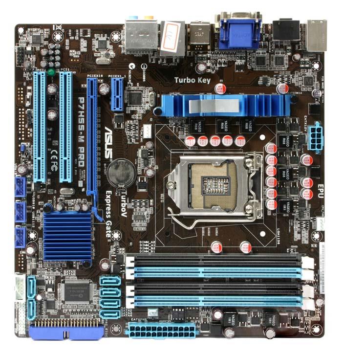 90-MIBBB0-G0EAY0K ASUS P7H55-M PRO Socket LGA 1156 Intel H55 Chipset Core i7 / i5 / i3 Processors Support DDR3 4x DIMM 6xSATA 3.0Gb/s Micro ATX Motherboard (Refurbished)