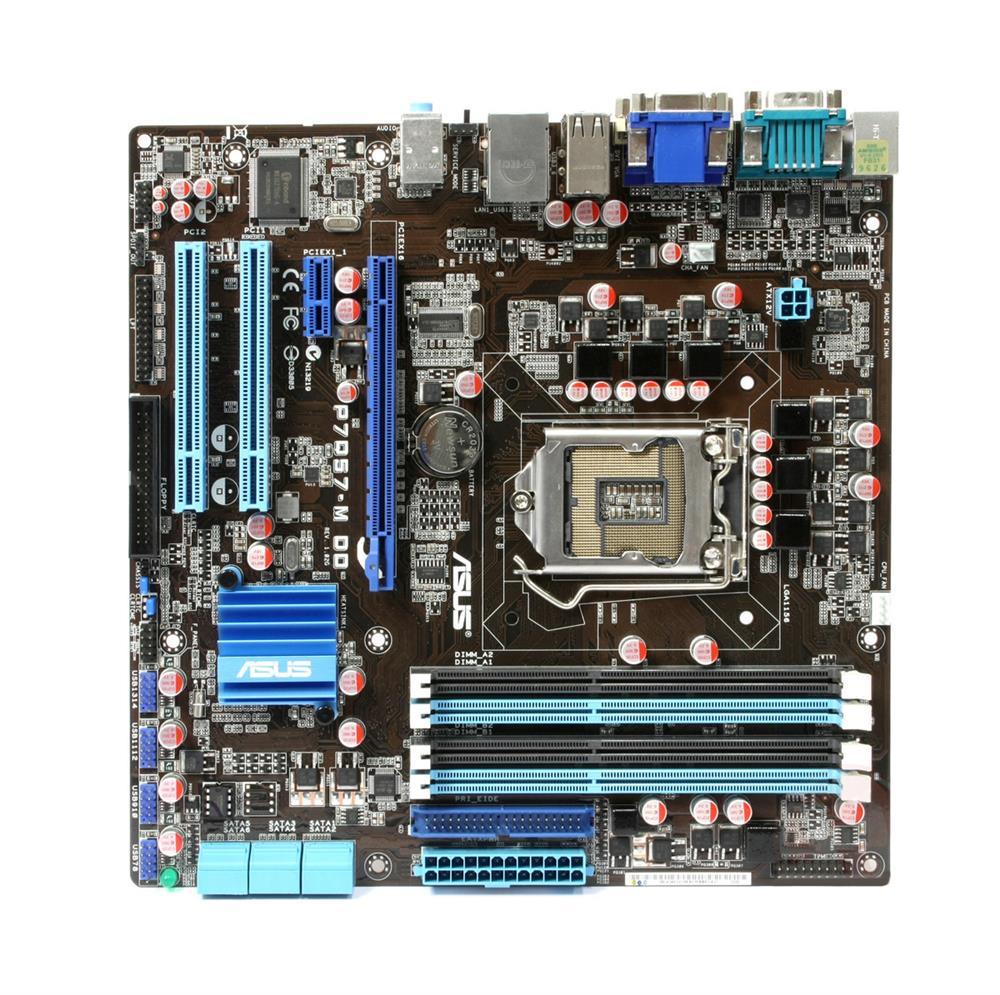 90-MIBBE0-G0EAY0KZ ASUS P7Q57-M DO Socket LGA1156 Intel Q57 Express Chipset Core i7 / i5 Processors Support DDR3 4x DIMM 6x SATA 3.0Gb/s uATX Motherboard (Refurbished)