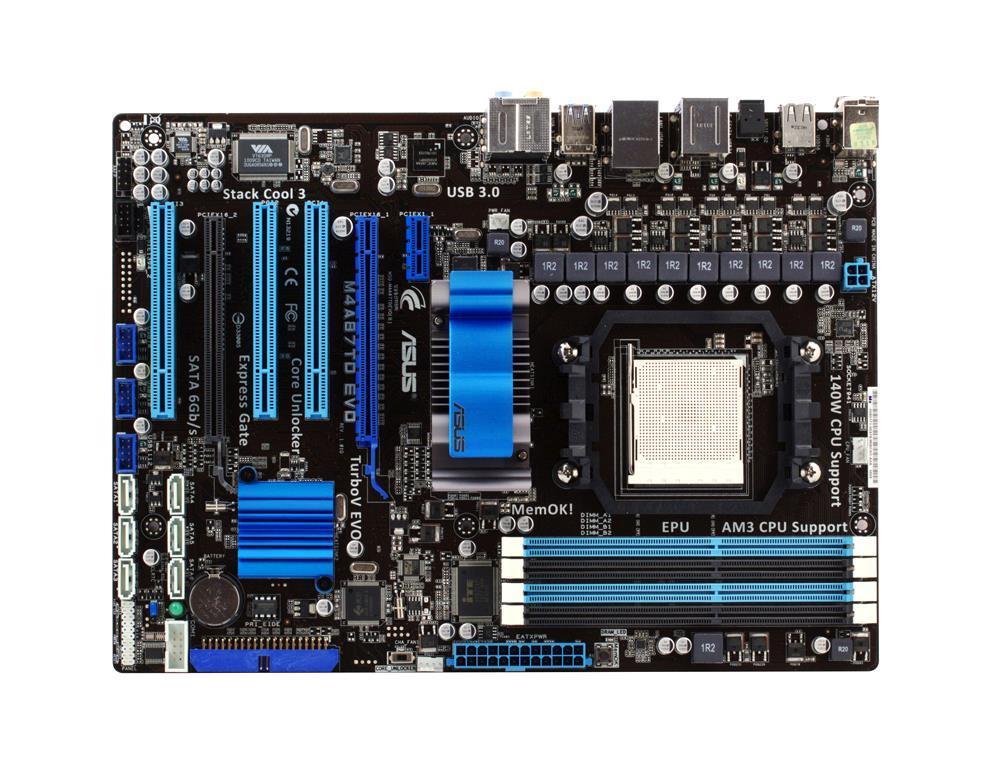 90-MIBCK0-G0EAY0WZ ASUS Socket AM3 AMD 870 + SB750 Chipset AMD Phenom II/ Athlon II Sempron 100 Series Processors Support DDR3 4x DIMM 6x SATA 6.0Gb/s ATX Motherboard (Refurbished)