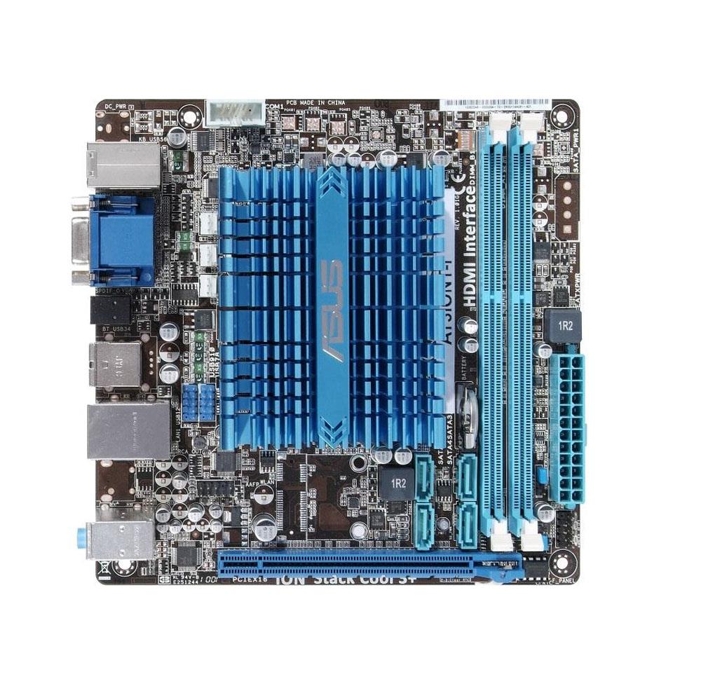 90-MIBCT0-G0EAY0KZ ASUS AT3IONT-I Nvidia ION Chipset Intel Atom 330 Dual Core Processors Support DDR3 2x DIMM 4x SATA 3.0Gb/s Mini-ITX Motherboard (Refurbished)