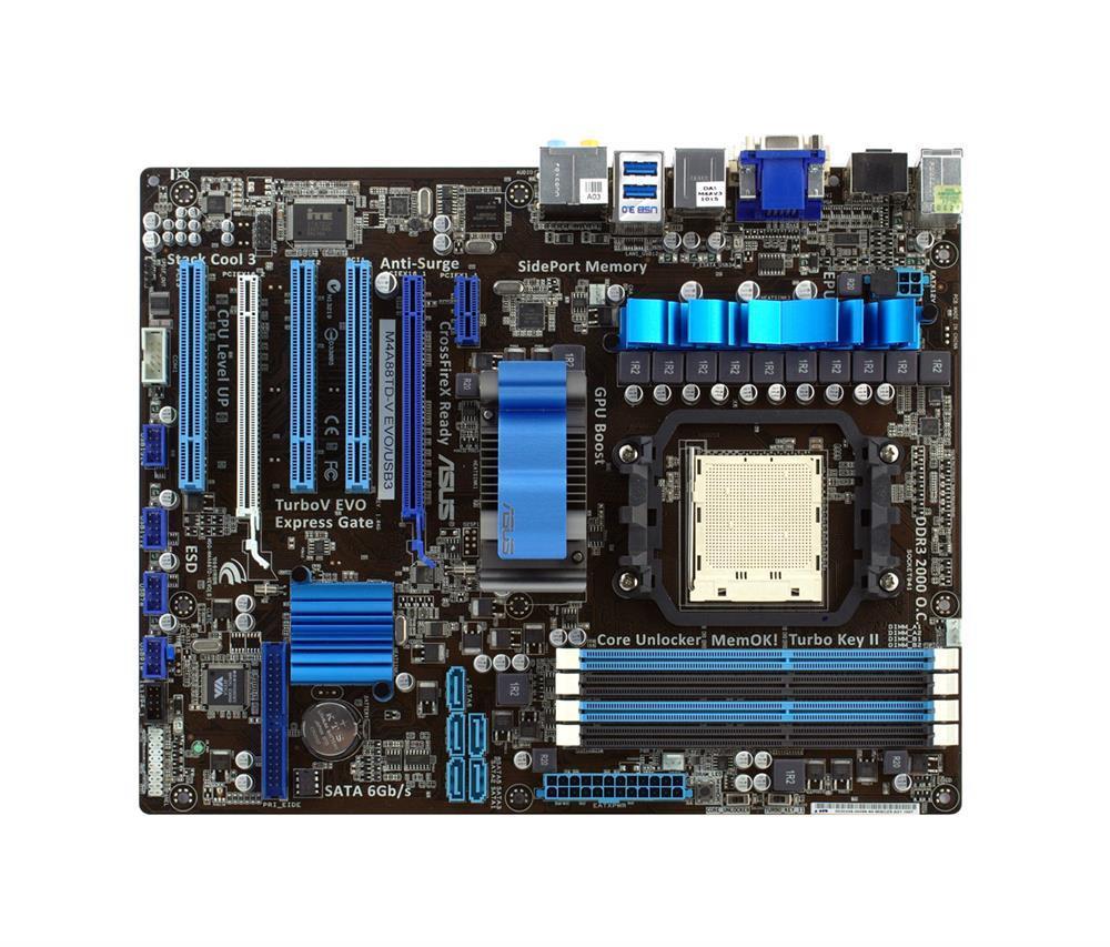 90-MIBCZ5-G0EAY0WZ ASUS Socket AM3 AMD 880G + SB850 Chipset AMD Phenom II/ AMD Athlon II/ AMD Sempron 100 Series Processors Support DDR3 4x DIMM 5x SATA 6.0Gb/s ATX Motherboard (Refurbished)
