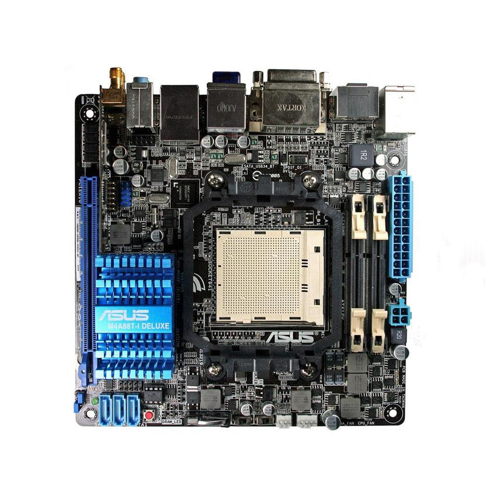 90-MIBDE0-G0EAY00Z ASUS Socket AM3 AMD 880G + SB710 Chipset AMD Phenom II/ Athlon II Sempron 100 Series Processors Support DDR3 2x DIMM 3x SATA 3.0Gb/s Mini-ITX Motherboard (Refurbished)