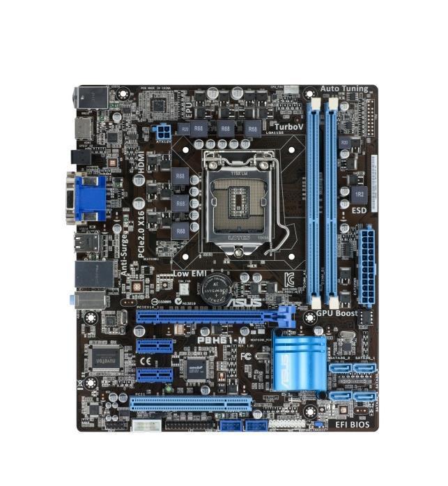 90-MIBF20-G0AAY0GZ ASUS P8H61-M Socket LGA 1155 Intel H61 Chipset Core i7 / i5 / i3 / Pentium / Celeron Processors Support DDR3 2x DIMM 4x SATA 3.0Gb/s Micro-ATX Motherboard (Refurbished)